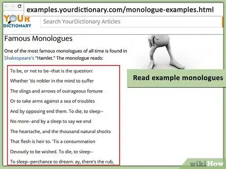 Imagen titulada Write a Monologue for a Play Step 5