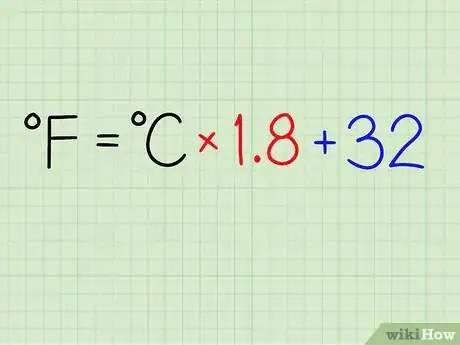 Imagen titulada Convert Celsius (°C) to Fahrenheit (°F) Step 1