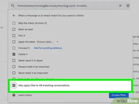 Imagen titulada Create a Filter in Gmail Step 4