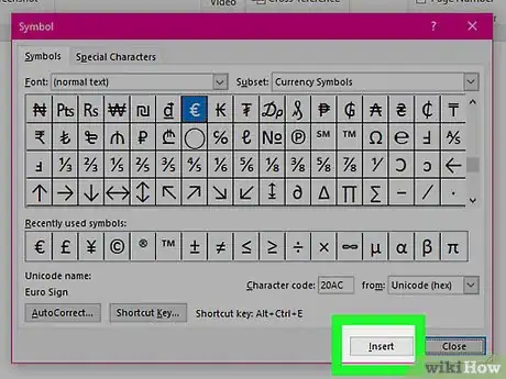 Imagen titulada Insert Symbols in an MS Word Document Step 7