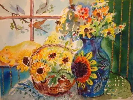 Imagen titulada Sunflowervase and cat