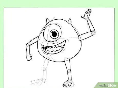 Imagen titulada Draw Mike from Monster's, Inc Step 8