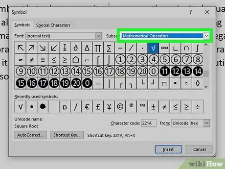 Imagen titulada Type Square Root on PC or Mac Step 7