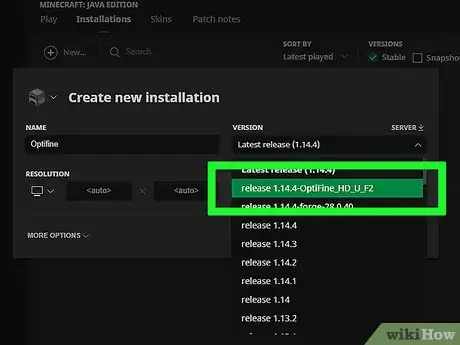Imagen titulada Install the OptiFine Mod for Minecraft Step 23
