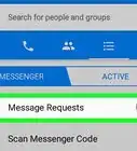 ver mensajes de personas que no son tus amigos en Facebook Messenger en Android