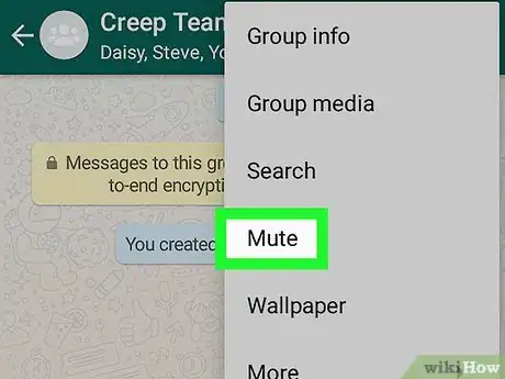 Imagen titulada Block a Group on WhatsApp on Android Step 5