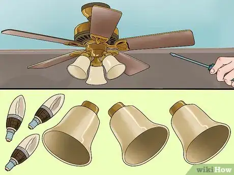 Imagen titulada Paint a Ceiling Fan Step 1