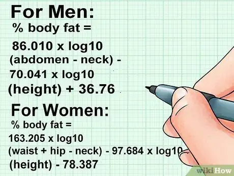 Imagen titulada Measure Body Fat Using the US Navy Method Step 5