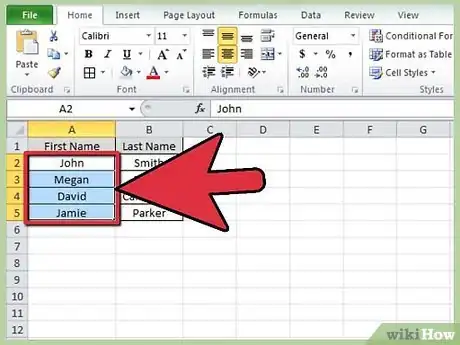 Imagen titulada Alphabetize Cells in Excel Step 2