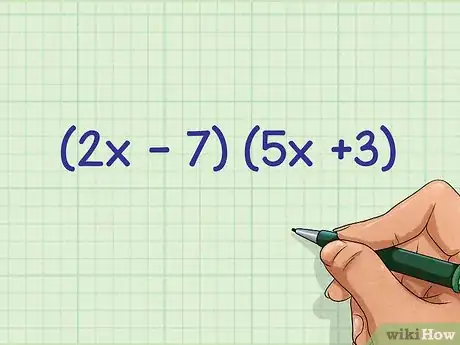 Imagen titulada Multiply Binomials Using the FOIL Method Step 1