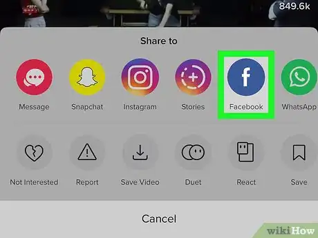 Imagen titulada Share TikTok Videos on Facebook on iPhone or iPad Step 4