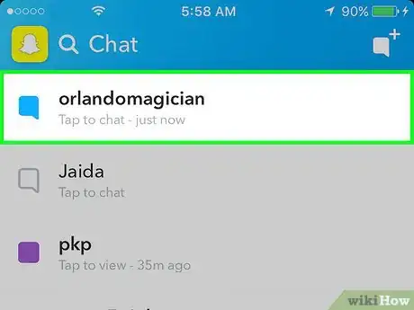 Imagen titulada View Messages on Snapchat Step 3