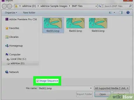 Imagen titulada Import an Image Sequence in Premiere Step 11
