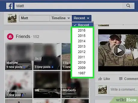 Imagen titulada Jump to a Year on Facebook Step 8