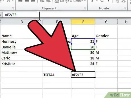 Imagen titulada Divide in Excel Step 15