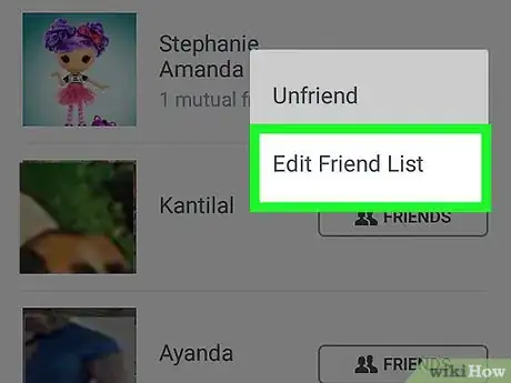 Imagen titulada Edit Your Friends List on the Facebook App on Android Step 5