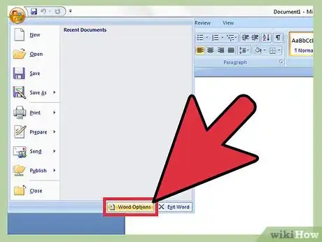 Imagen titulada Disable or Delete Recent Document List in Microsoft Word or Excel Step 2