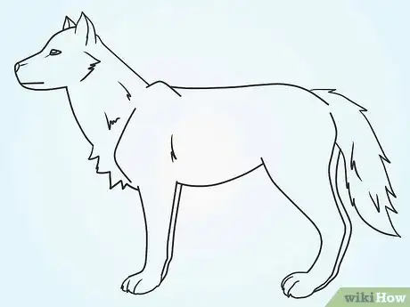 Imagen titulada Draw a Fluffy Crested Wolf Step 9