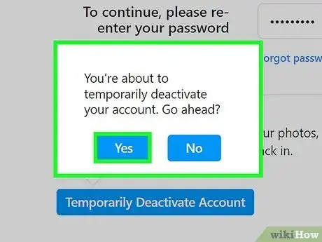 Imagen titulada Temporarily Disable an Instagram Account Step 8