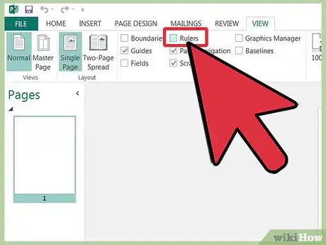 Imagen titulada Use Rulers in Microsoft Publisher Step 1