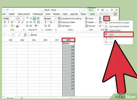 Imagen titulada Delete Empty Rows in Excel Step 8