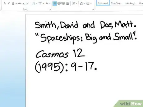 Imagen titulada Cite an Article in MLA Style Step 15