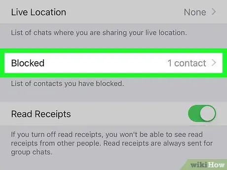 Imagen titulada Block Contacts on WhatsApp Step 5