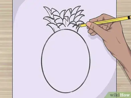 Imagen titulada Draw a Pineapple Step 2