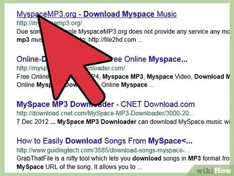 Imagen titulada Download Music off MySpace Step 8