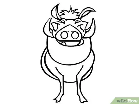 Imagen titulada Draw Pumbaa from the Lion King Step 17