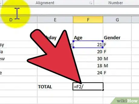 Imagen titulada Divide in Excel Step 14