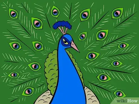 Imagen titulada Draw an Exotic Peacock Step 13