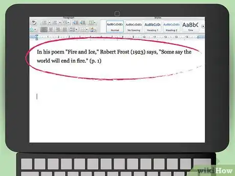 Imagen titulada Cite a Poem Using APA Style Step 4