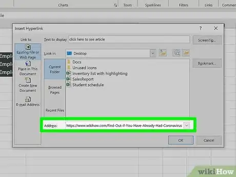 Imagen titulada Add Links in Excel Step 10