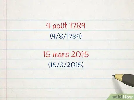 Imagen titulada Write the Date in French Step 2