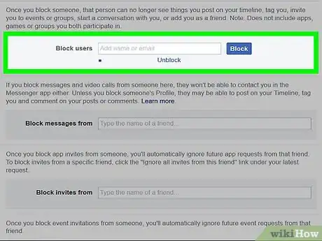 Imagen titulada Check Your Block List on Facebook Step 11