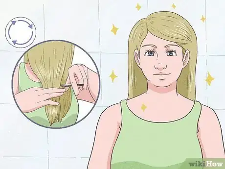 Imagen titulada Trim Your Hair when Growing It Out Step 15