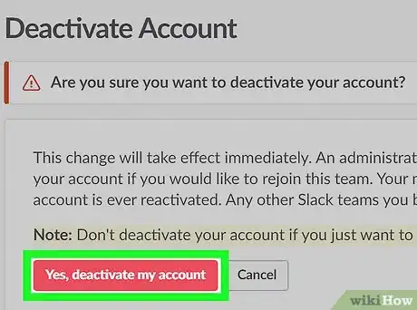 Imagen titulada Delete a Slack Account on PC or Mac Step 7