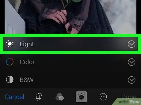 Imagen titulada Adjust the Brightness of a Photo Using the iPhone Photos App Step 5