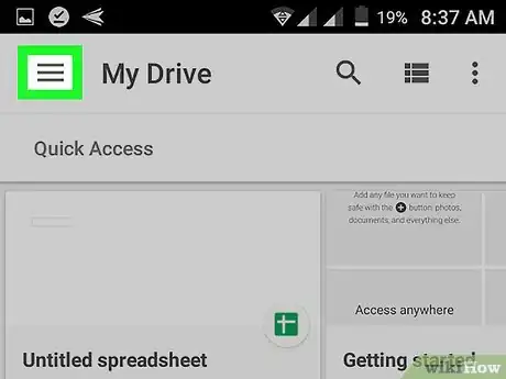 Imagen titulada Log Out of Google Drive on Android Step 2