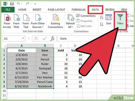 Imagen titulada Use AutoFilter in MS Excel Step 3