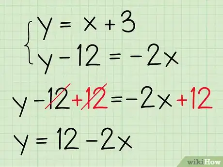 Imagen titulada Algebraically Find the Intersection of Two Lines Step 1