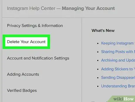 Imagen titulada Delete an Instagram Account Step 16