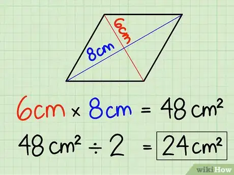 Imagen titulada Calculate the Area of a Rhombus Step 3
