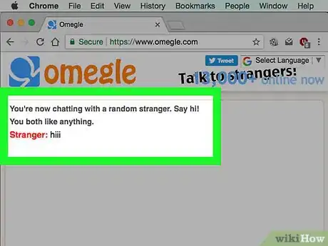 Imagen titulada Have an Actual Conversation on Omegle Step 4