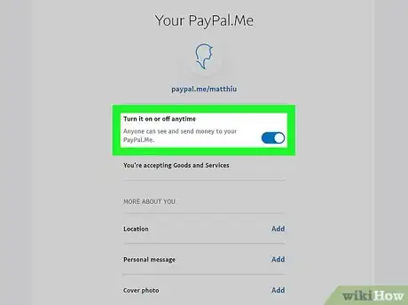 Imagen titulada Change a PayPal.Me Link Step 7