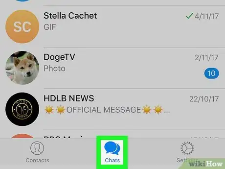 Imagen titulada Delete Messages on Telegram on iPhone or iPad Step 2