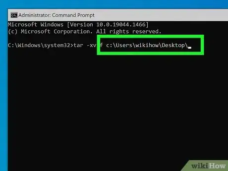 Imagen titulada Extract a Tgz File in Windows from the Command Line Step 5