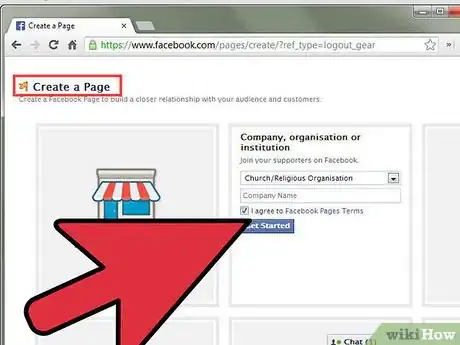 Imagen titulada Create a Church Facebook Page Step 1