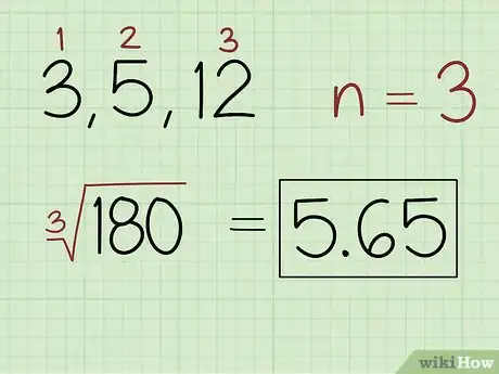 Imagen titulada Calculate the Geometric Mean Step 2